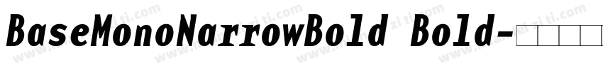 BaseMonoNarrowBold Bold字体转换